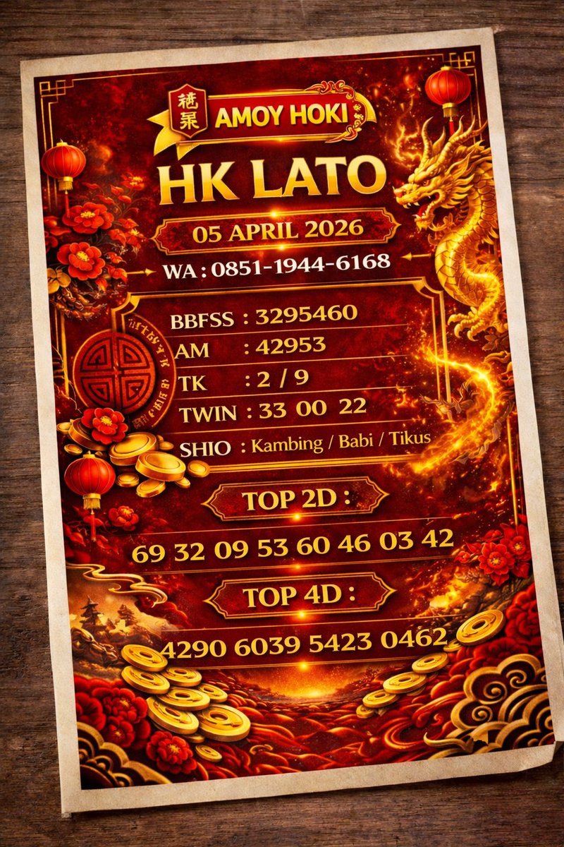 duncancory36's tweet photo. 🇭🇰 HK HARI MINGGU ,  05 APRIL 2026

TANCAP GASS LAGI

📍GABUNG GRUP :  0851-1944-6168 #hk #2bomhk #4dtophk #rumusanhk #amoyhoki #prediktorterpercaya #amoyhongkong #sniperbomhk #mistik #kepalaekor https://t.co/YnKXUGjx3e