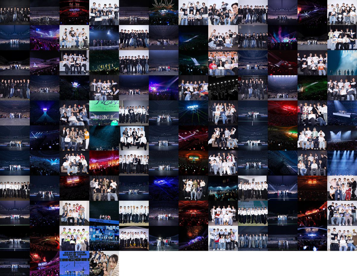 31 shows, 14 cities, and 7 countries in almost 7 months! 
'SEVENTEEN WORLD TOUR [NEW_]' has officially come to an end! 🥹💐

You've worked so hard balancing tour preparations with your other schedules, as well as filling in for Jeonghan, Wonwoo, Hoshi, and Woozi who are enlisted.