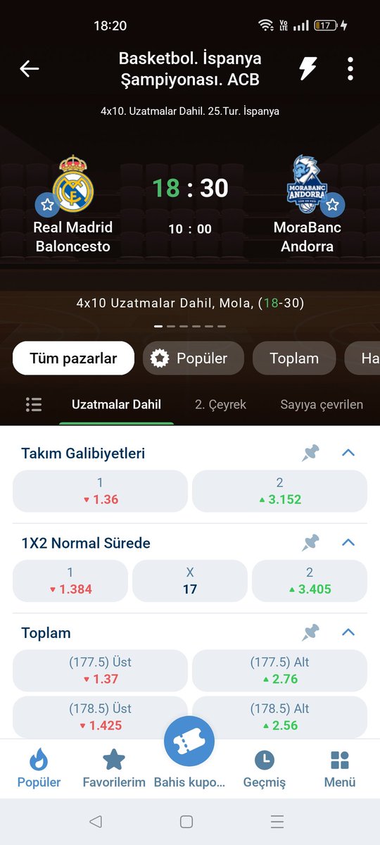 İspanya Ligi zaten bilindiği üzere bahis açısından en pislik liglerden biridir ama Real Madrid bazen fazla abartıyor bu kadar göstere göstere yapmayın abi ya o top kayıpları, o hatalı paslar biraz fazla belli oluyor