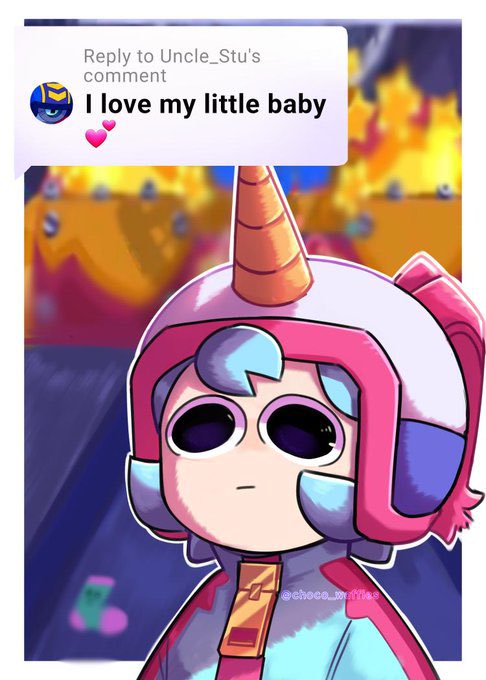 DailybonnieBS's tweet photo. Daily bonnie
Day 30
I love mi little baby
Source:@Choco_waffies 
#brawlstars #brawlstarsbonnie https://t.co/FLGV501n5m