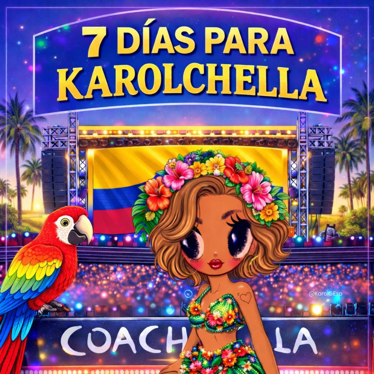 7 DÍAS PARA #KAROLCHELLA 🧡🪇🔜