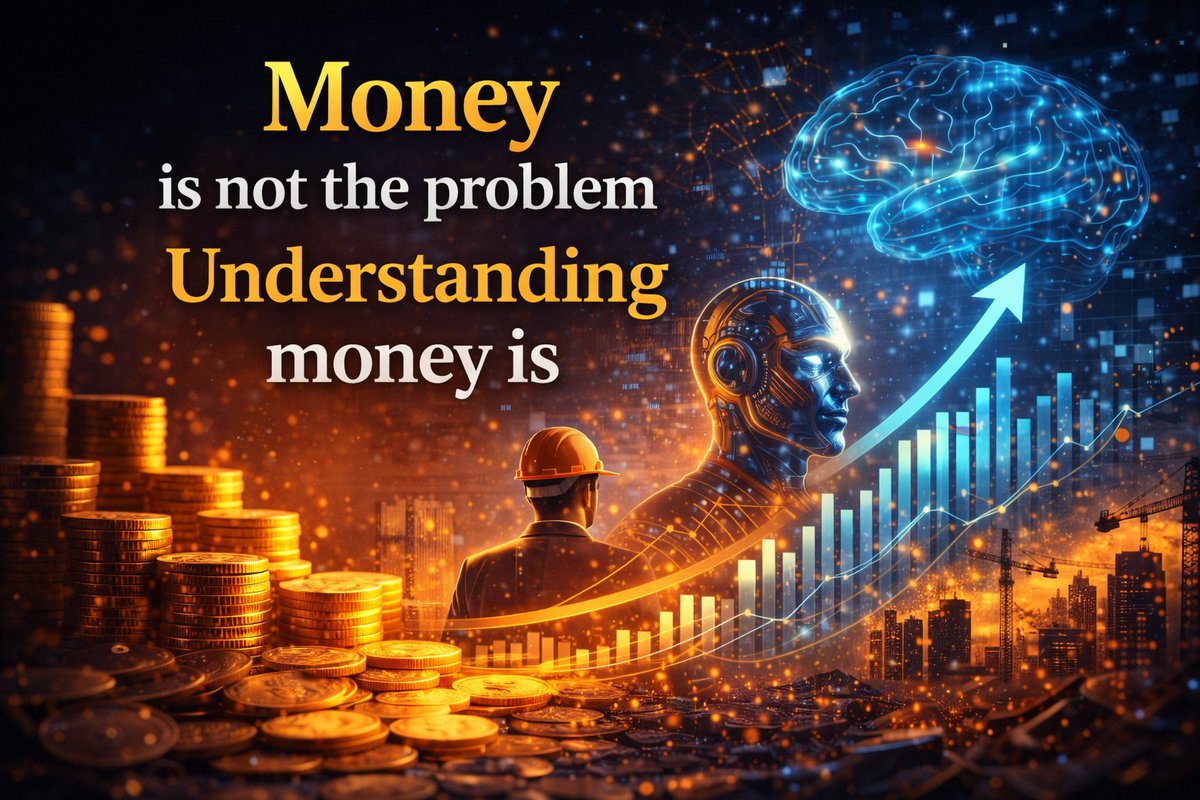 AtulFutureTech's tweet photo. 💰 Money is not the problem.

Understanding money is.

Most people:
Earn
Save
Still struggle
💡 Reason:
They don’t know how money works
⚡ Rule:
Wealth is built by knowledge, not income
#Finance #Money #India https://t.co/fGvrdGWQwW