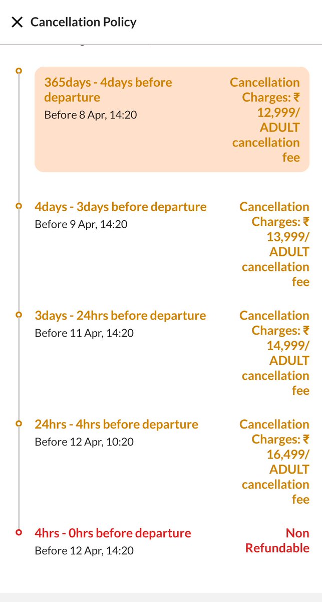 seedha_hai's tweet photo. I was told someone would contact me within 7 days, but my cancellation charges start increasing 8th April. So I'd like some communication before that about the flight cancellation, allowing me to take action accordingly in time.
@makemytripcare @makemytrip https://t.co/uzqUFp9jFW