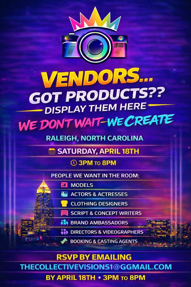 TeamCollective's tweet image. Vendors Sign up here!!!
👇🏽👇🏽👇🏽👇🏽👇🏽👇🏽👇🏽👇🏽
 Thecollectiveevents.net #WeDontWaitWeCreate #CreativeNetworking #Rah1