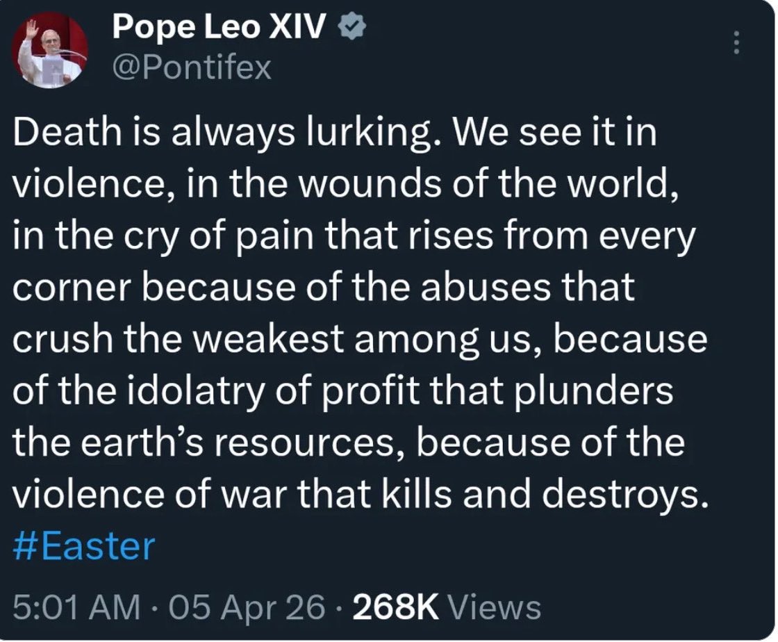 DemocracyWriter's tweet photo. You gaslight us with your “Godness” - this 👇man focuses on humanity https://t.co/0M8SJCJSd2