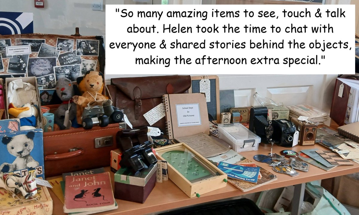 TheMobileMuseum's tweet photo. What people who have seen my display are saying about The Mobile Museum. To book me to bring my museum display of 1910s-1970s items to your social group or care home,message me or go to https://t.co/AMLFDfy8jz for more details.
I cover the whole of E Yorks &amp; some areas of N Yorks https://t.co/p2Bu13uXYV