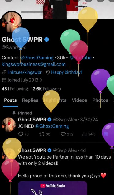 Ghost SWPR tweet media