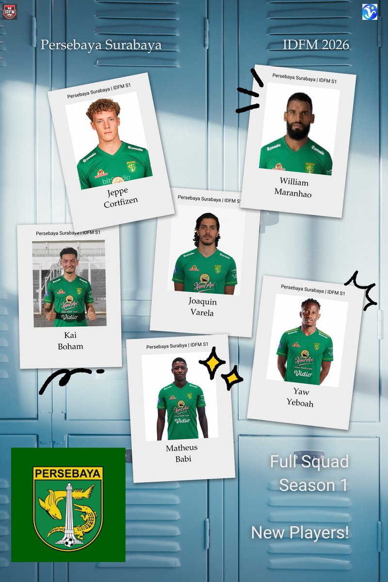 iwicby's tweet photo. Bismillah, Bersamaan dengan kemenangan @persebayaupdate pada hari ini, saya juga akan post tim PERSEBAYA SURABAYA yang akan mengarungi @id_fm @IDFMLeague 2026 pada season ini yang terdiri dari 18 Retained List dan 6 Pemain Baru!

Bismillah, Salam Satu Nyali! https://t.co/ouEoFioqJB