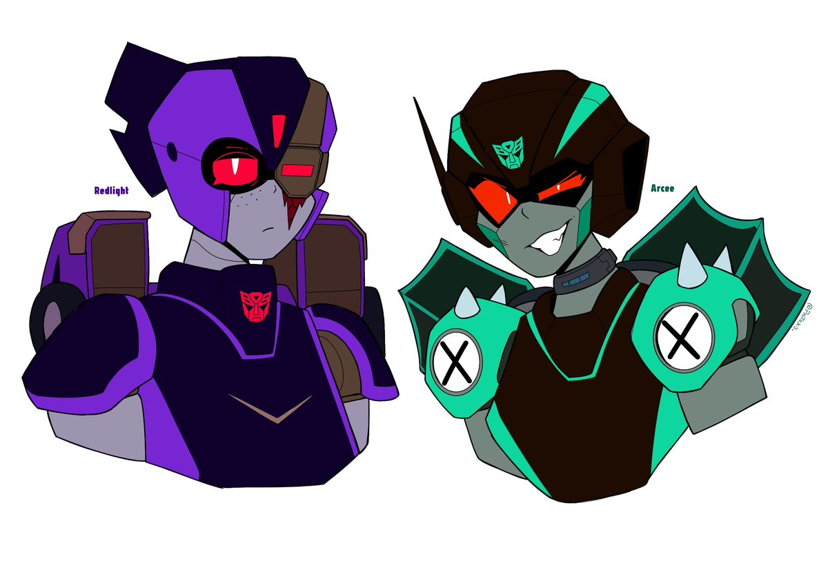 Shattered Glass Arcee and Redlight💜💚
#maccadam #maccadams