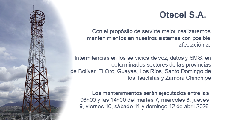 OtecelSA's tweet photo. Otecel S.A. a la ciudadanía https://t.co/c1AEICuGxm