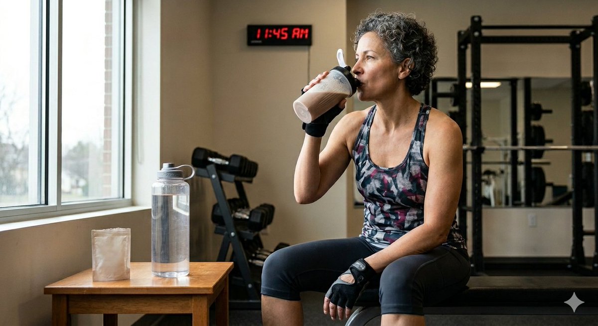 KristenJakobitz's tweet image. The "anabolic window" isn't a myth for perimenopausal women. Your muscles are most hungry for amino acids 30–60 mins after lifting. Feed them, or the workout was just a stressor. 
 #PostWorkout #Metabolism #PerimenopauseFitness