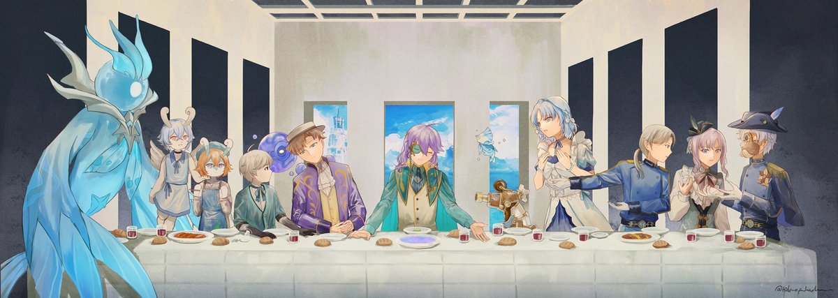 "The Last Supper"

#GenshinImpact #Narzissenkreuz #水仙十字