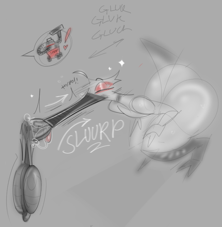 spunkjunk2000's tweet photo. (Part 1/2) Extra toony poleslurping starring a certain long-beaked bimbo! (How long can that suckface get??) https://t.co/U0l0PQxGxk