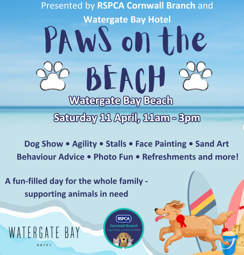CornwallRspca's tweet photo. A BIG shoutout to @forthglade , a B Corp-certified brand, premium sponsor at Paws on the Beach 🐶 Powering Prettiest Pooch, Most Handsome Hound &amp; Pawsitively Perfect Puppy at our dog show. Plus 200 treat bags &amp; prizes for all dog show classes for each furry friend.

@WatergateBay https://t.co/rb4fZ0Ojw2