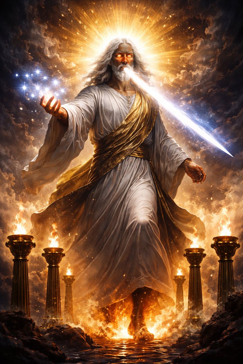 AlvaroMerigo's tweet photo. The angel said to the women, “Do not be afraid,for I know that you are looking for Jesus, who was crucified. He is not here; he has risen, just as he said. -Matthew 28:6
Happy Easter
(Image inspiration from Revelation 1:12–16) https://t.co/4XD50elIUZ