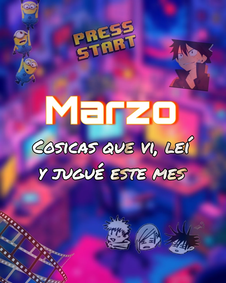 Acabo de subir el resumen rápido de mi mes de Marzo, puntuando todo lo que vi, jugué y leí. Por si queréis ir a echar un vistazo 👀
instagram.com/p/DWwVbjHjdLD/…