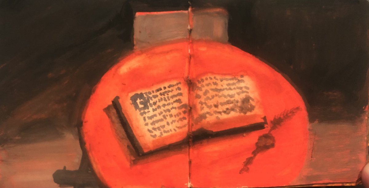 MellowTaki's tweet photo. Watercolor on sketchbook 4 https://t.co/GVWS3wtHEb