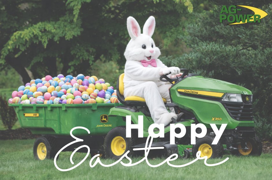 AGPOWER's tweet photo. Happy Easter from all of us at Ag-Power! 🌷🐰💚 https://t.co/M3hM5ZRoCb