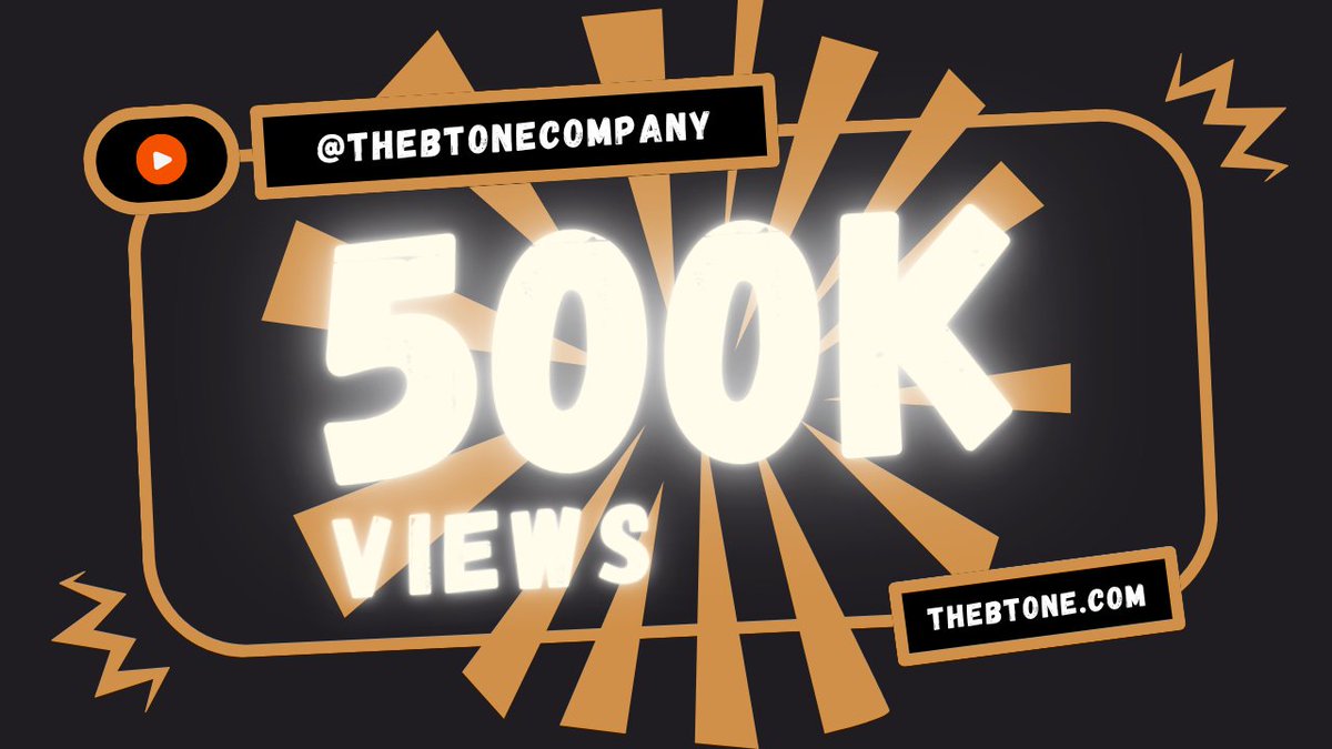 We are now over 500,000 views on YouTube — and we just want to say thank you.

To everyone who has watched, liked, shared, commented, and supported BTone along the way, we truly appreciate it. This milestone means a lot, and we’re excited for what’s coming next.