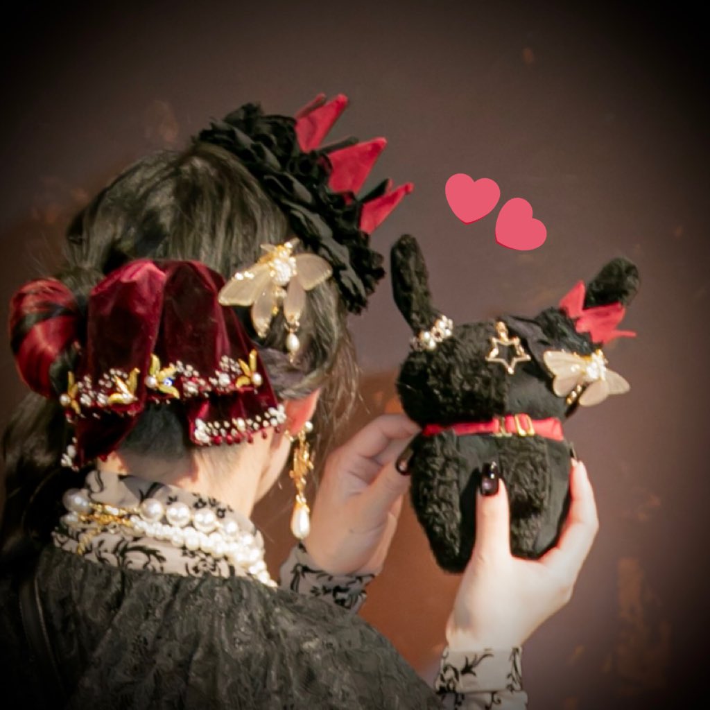 お写真ありがとうございます🥰✨
おそろい🖤❤️
 #スプリングマスカレード