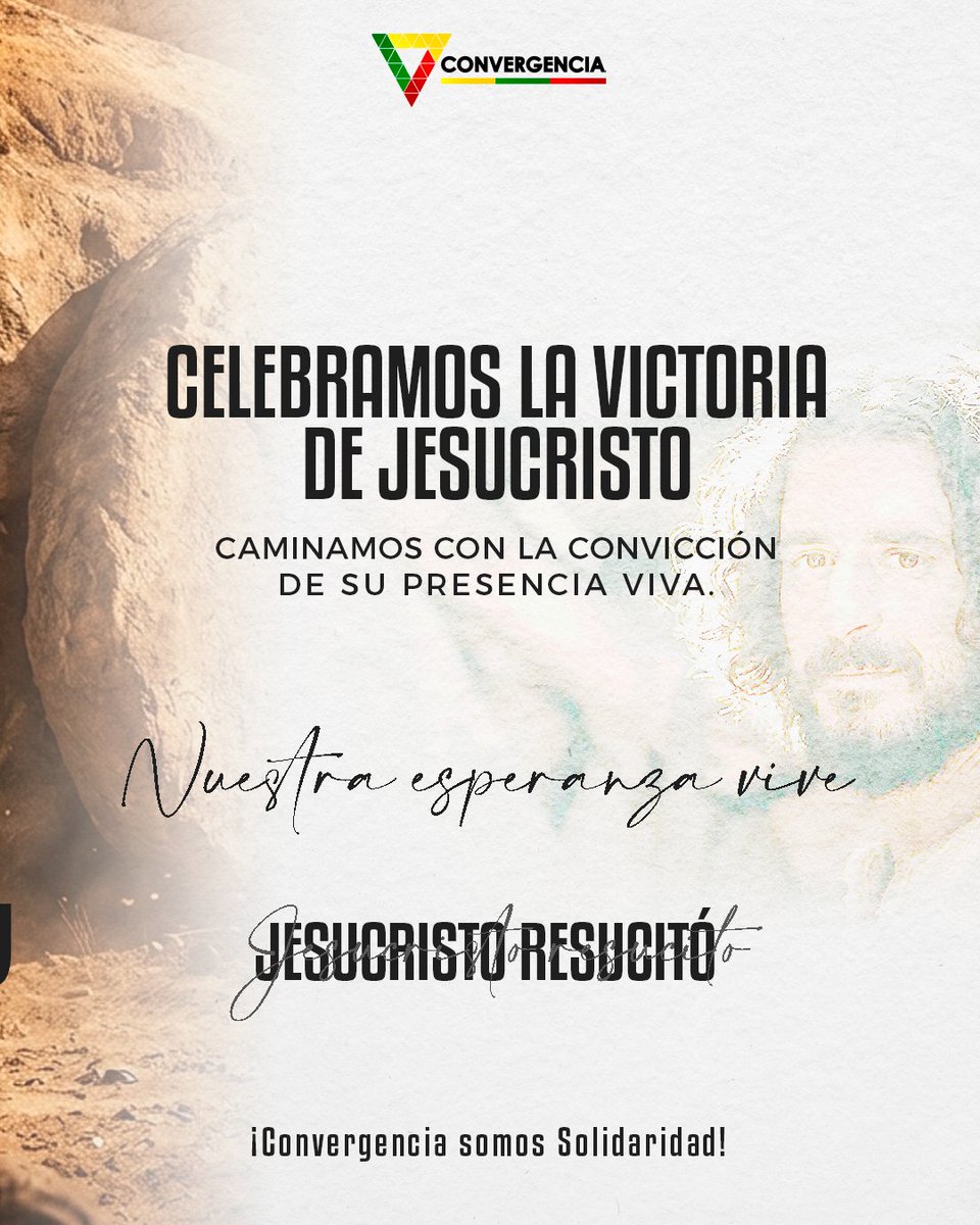 Convergencia_Y's tweet photo. #05Abril | Hoy celebramos el triunfo del amor más puro, de esa fe que no se apaga y de la esperanza que siempre renace en nuestros corazones.
Que este día inunde tu hogar de paz, fortalezca tu espíritu. ¡Recuerda que el sol siempre vuelve a brillar! https://t.co/Vc3viJg9g7
