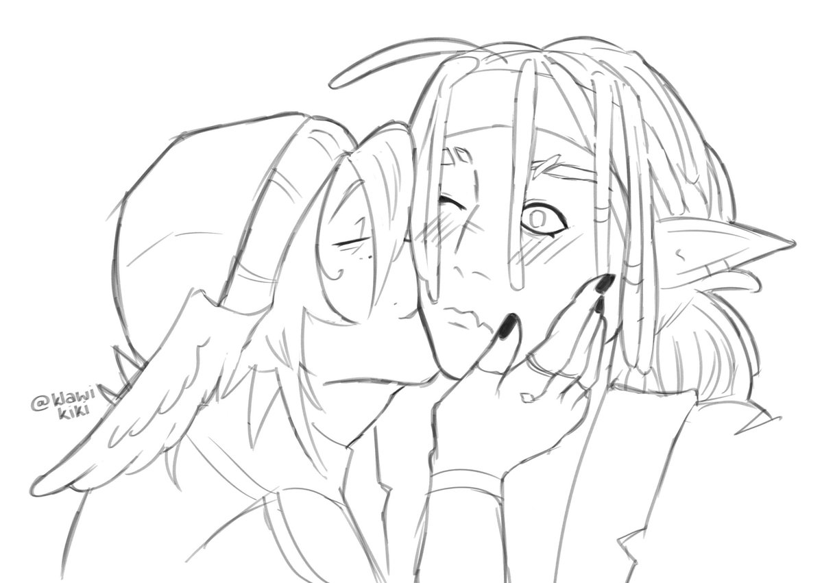 klawikiki's tweet image. kisses kisses #multickity #naukosick #qsmp2