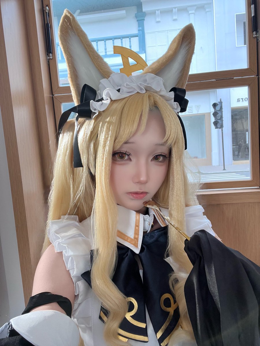 我觉得女仆装是人类最伟大的发明

#ブルアカ
 #BlueArchive