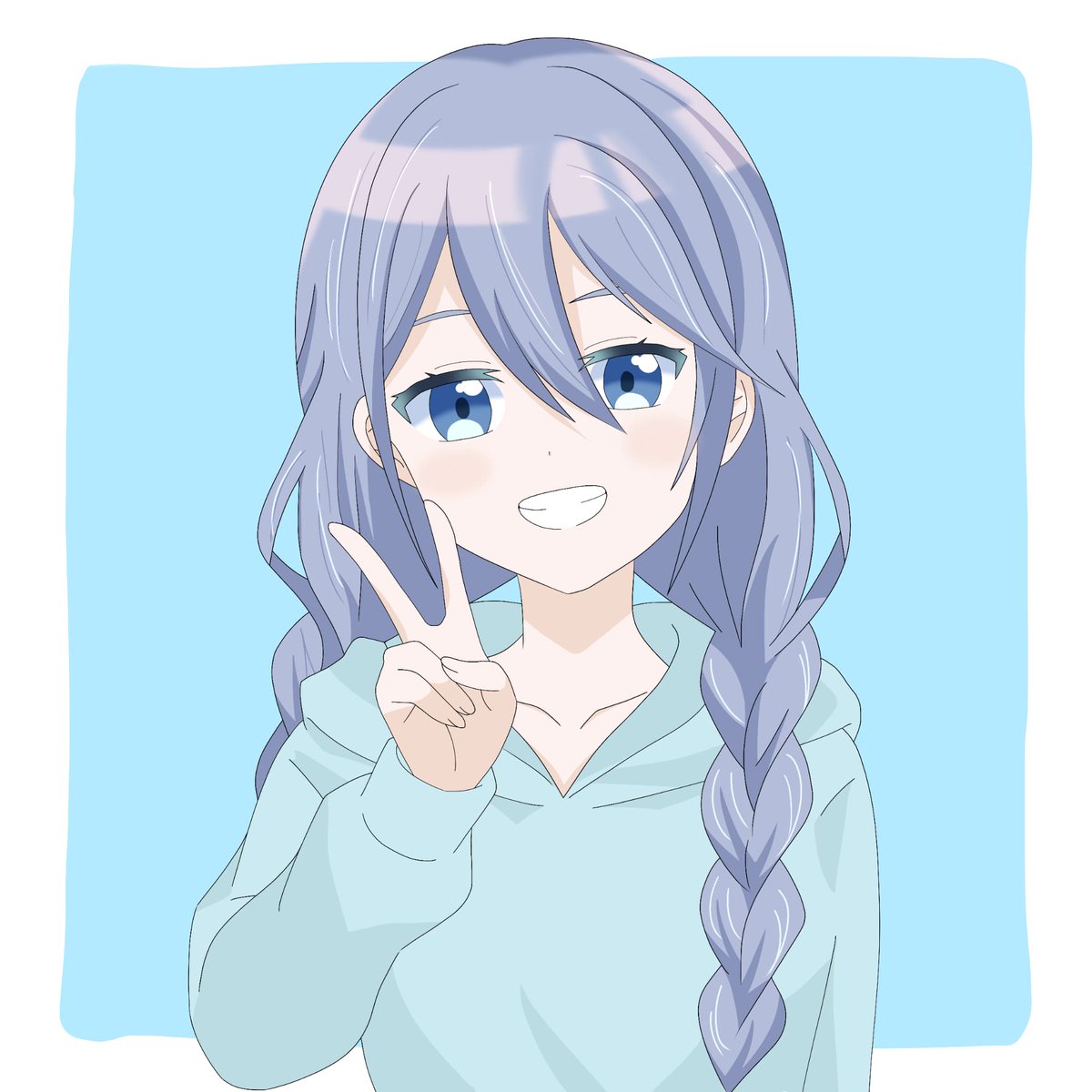 しおは～🧂

当日に間に合わなかったけど、えむさん(<a href="/emu_homura/">焔えむ🩵🪽</a> )さんが活動2周年なのでイラスト描きました！！

友達のイラスト描くのは初めてだねｗ
(なんかロリえむ博士になっちゃった🙃)
2周年おめでとう🩵🪽
#絵むちゃんへ