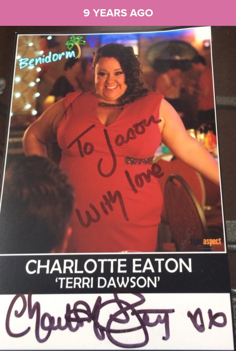 JasonRenwick20's tweet photo. @charlotteeaton_ on this day 9 years ago I received your signed autograph. I still have it and I treasure it. https://t.co/PtYxW8AII7