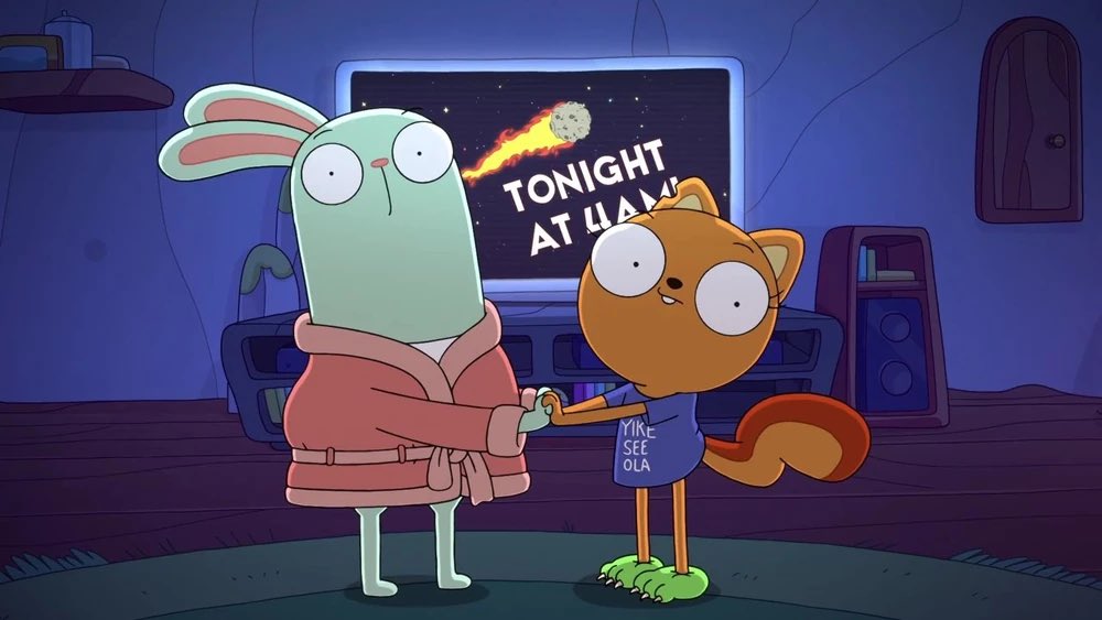 davidmarchie's tweet image. Here’s to 1st Anniversary of Up All Night, Rotten Banana, PANTelevision and Infinity Braid! #StuGo #Kiff #1stAnniversary #DisneyKiff #DisneyStuGo

Rotten Banana reunites with @DeedeeMagnoHall and @whammybah from #StevenUniverse because they’re @RebeccaSugar mainstays.