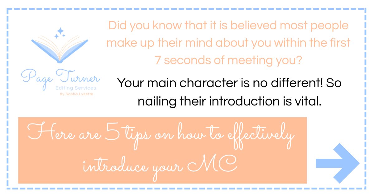 SashaLysette's tweet image. You want your readers to find your MC relatable, memorable &amp;amp; likeable as soon as they meet them. 

Making your MC's introduction very important to your manuscript. 

Here are 5 quick tips on how you can make sure your MC's intro is effective🧵👇

#writingcommunity #writertips