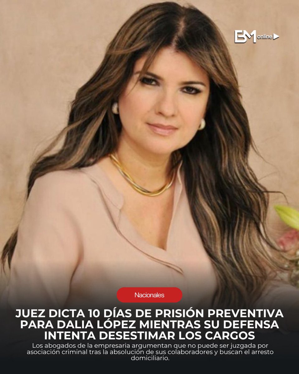 🚨 Dalia López: defensa cuestiona acusaciones

Fuente: foto tomada en 2019 por la revista Caras Argentina

La defensa argumenta que la empresaria ya no puede ser juzgada por asociación criminal, tras la absolución de los presuntos colaboradores. También sostiene que los cargos