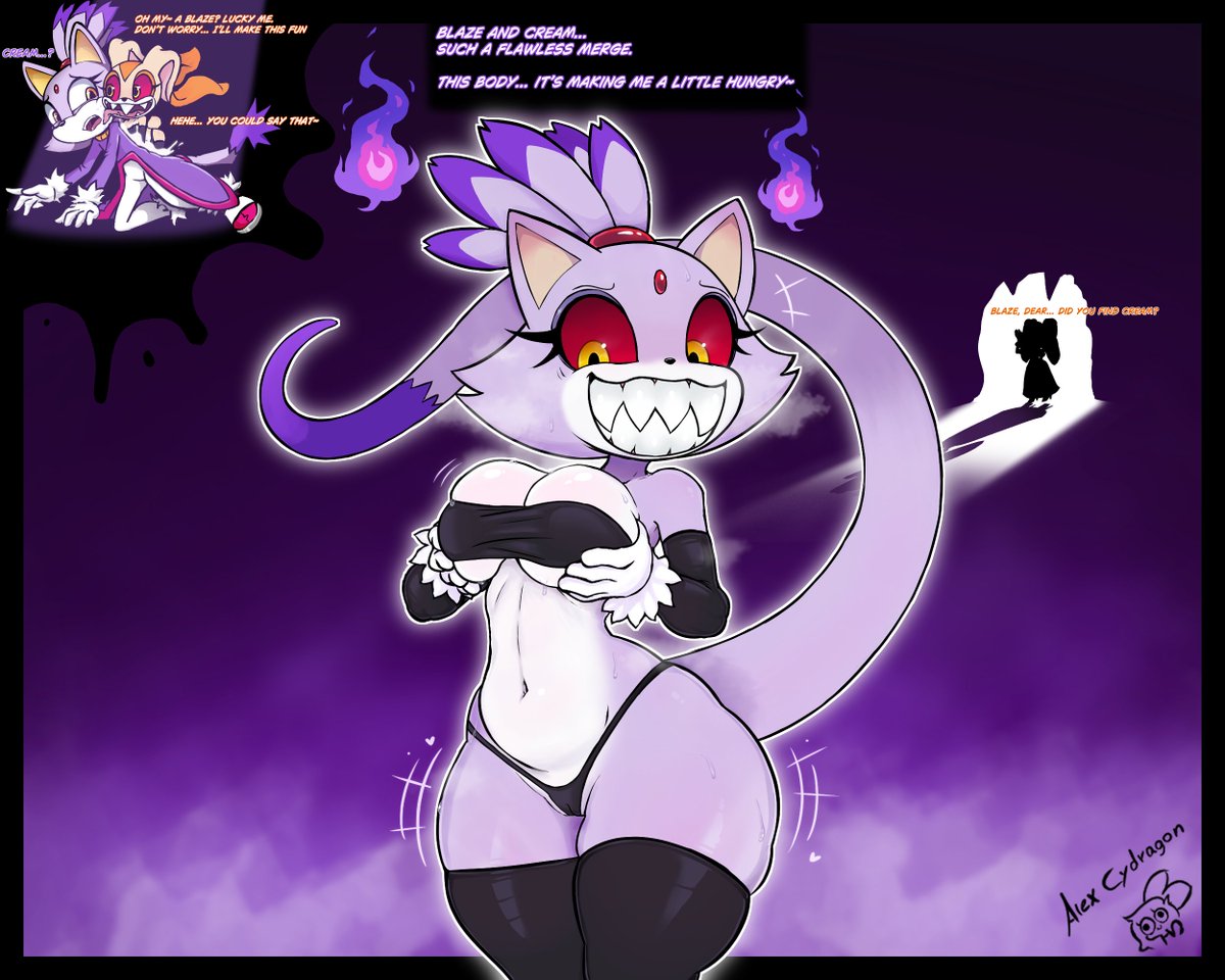 Haunted Blaze 1/3
Luckily, we didn't have to wait until Halloween to see Meringue's antics again... 🐇🐇🐈
 
commission asked by Vmimi 
- warning #Vore content