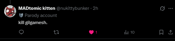 Gilgamesh! (THEY/THEM) tweet media