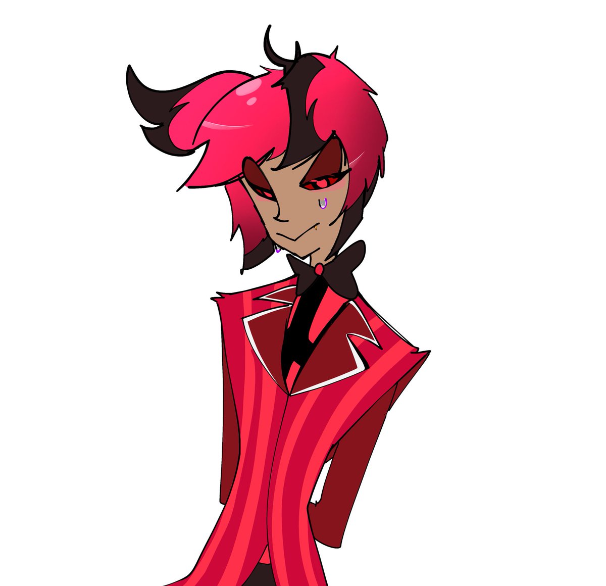 sonicverse_00's tweet photo. Alastor🥹 honestly just drew this as an excuse to draw sweat. Idk what my obsession with drawing water drops is but wtv #alastor #hazbinhotel #artㅤㅤㅤㅤ https://t.co/abZwsQ4rcB