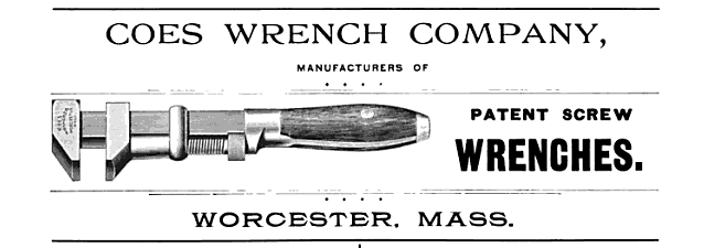 DavidJByfield's tweet photo. @AfricanArchives The tool, which he called the “screw wrench,” was granted a patent on  April 16, 1841. It was then manufactured by L. &amp; A. G. Coes, a  company that Loring operated together with his brother Aury Gates Coes. https://t.co/zjiEvheV01