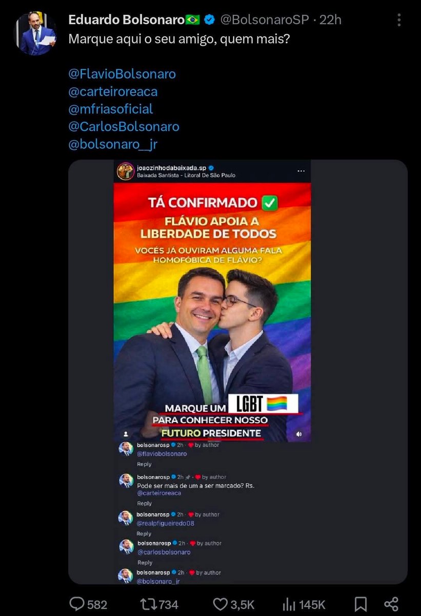 Senador Flavio rachador tweet media