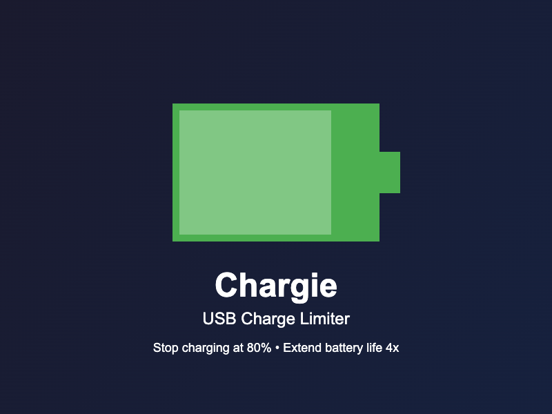 startupbuffer's tweet image. 🚀 Featured Startup Alert!

Check out Chargie - now featured on StartupBuffer!

Chargie is the world's first hardware USB charge limiter that stops charging at 80% to extend battery lifespan up to 4x.

🔗 Learn more: startupbuffer.com/startup/chargie

#Startup #Innovation #Featured