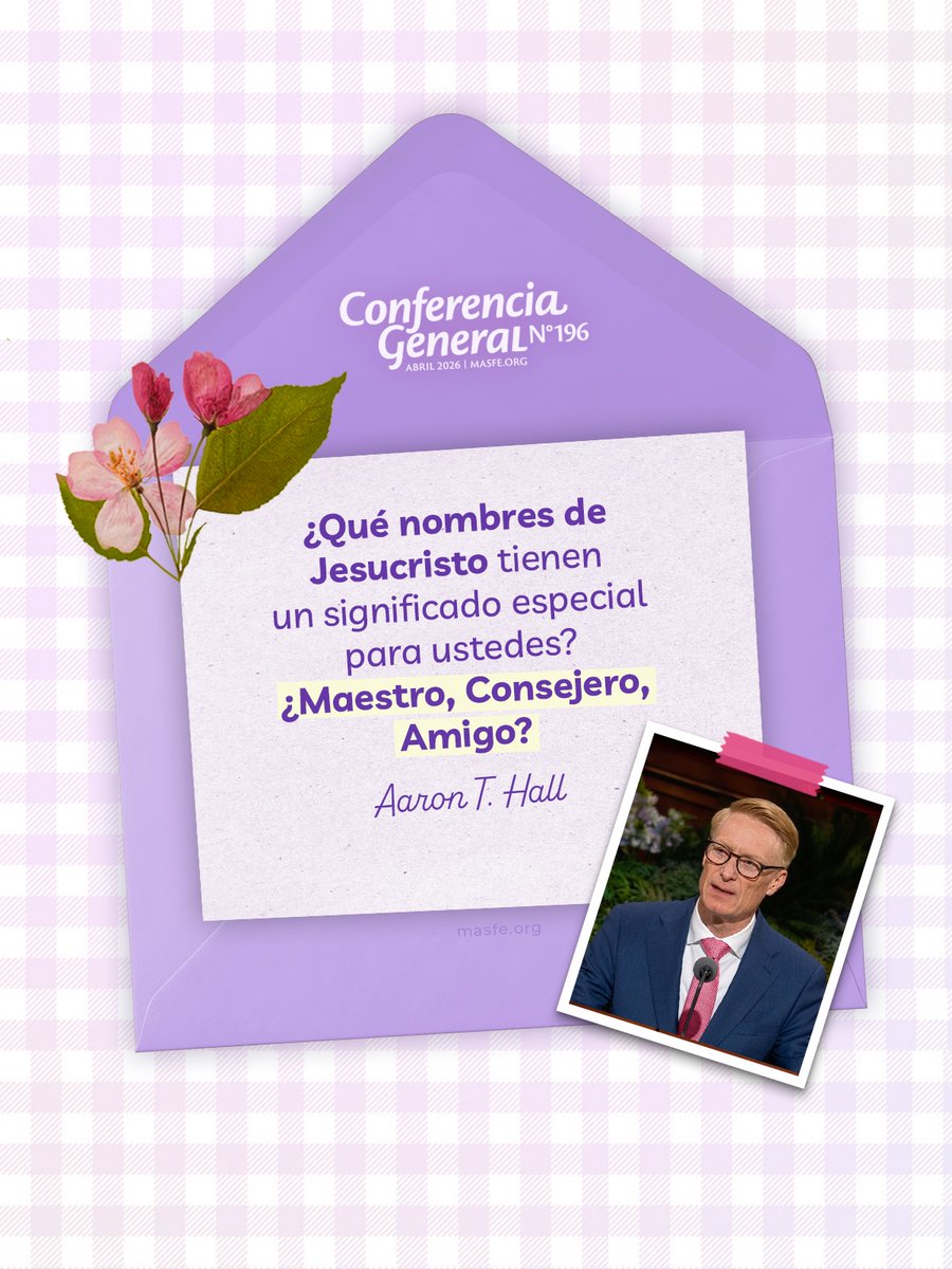Masfe_org's tweet photo. Estas son las mejores citas del discurso de Aaron T. Hall durante la sesión del Domingo por la tarde de la conferencia general.  #masfe #sud #conferenciageneral196 https://t.co/dRCXmIiYnG