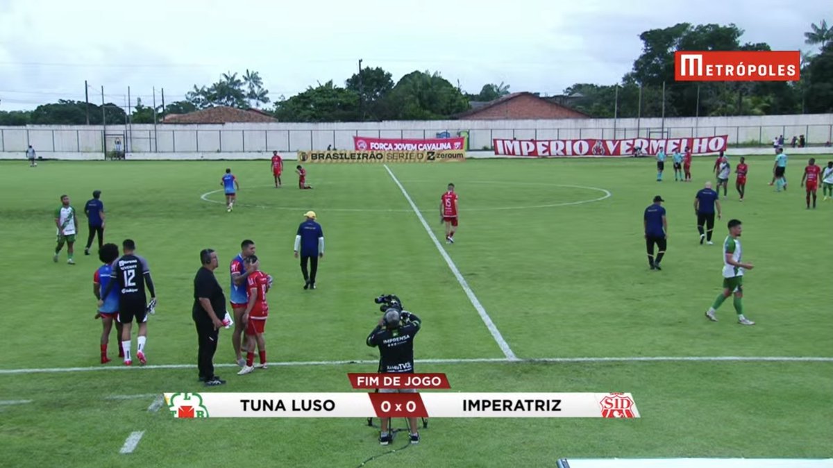 #SérieD2026 | No Estrelão, encerrado: Tuna Luso 0x0 Imperatriz. Bom resultado para o Cavalo de Aço!
