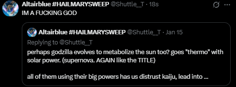 Altairblue #HAILMARYSWEEP tweet media