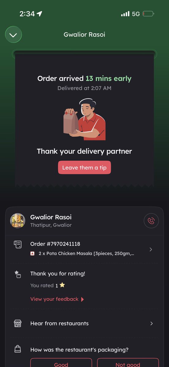 Ankitqo7g's tweet photo. @zomato i order specific chicken gizzard from restaurant and they packed smelly chicken bone total wrong order and restaurant is not even picking up the call  order id 7970241118 https://t.co/0P5acD57S4