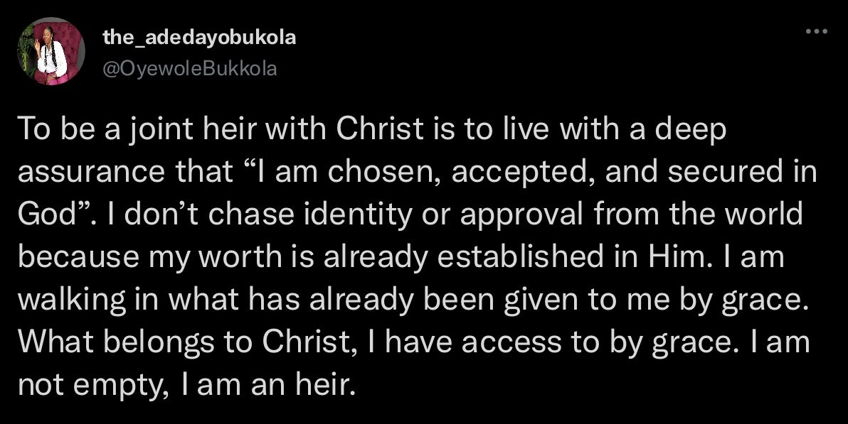 OyewoleBukkola's tweet image. 100 days of speaking on the integrity of God’s word

Day 37
#Thewordworks