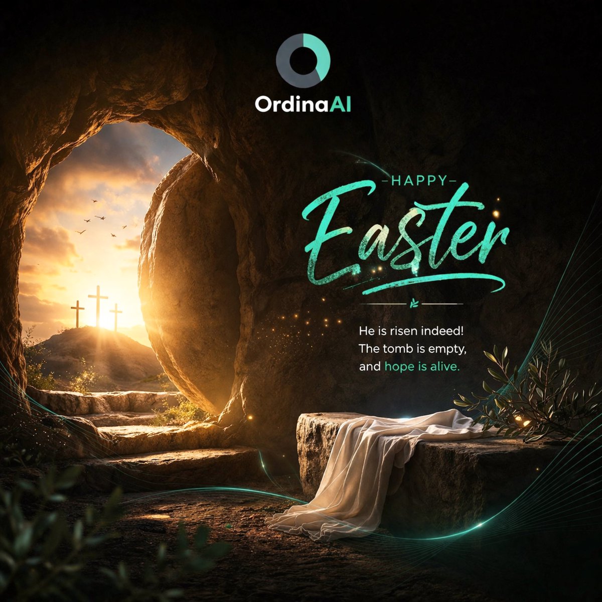 OrdinaAI's tweet photo. Wishing our users a Happy Easter 🕊️
A season of renewal, hope, and new possibilities 💚 https://t.co/i9p4rn7IZX
