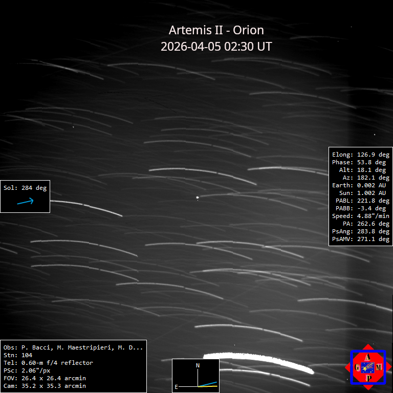 backman_B09's tweet photo. #ARTEMIS #Orion from 104 San Marcello Pistoiese 
2026-04-05 02:30 UT https://t.co/auP9X3YC6I