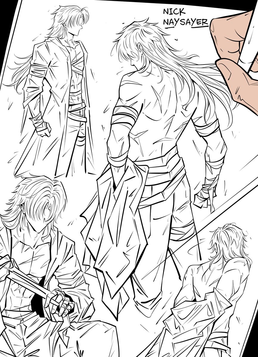 Where is our bandage-less Blade, HoYo? 👀
#HonkaiStarRail #Blade #yingxing #fanart #mihoyo #comic #inks #drawing #workinprogress #planarcadia #ahatheelation