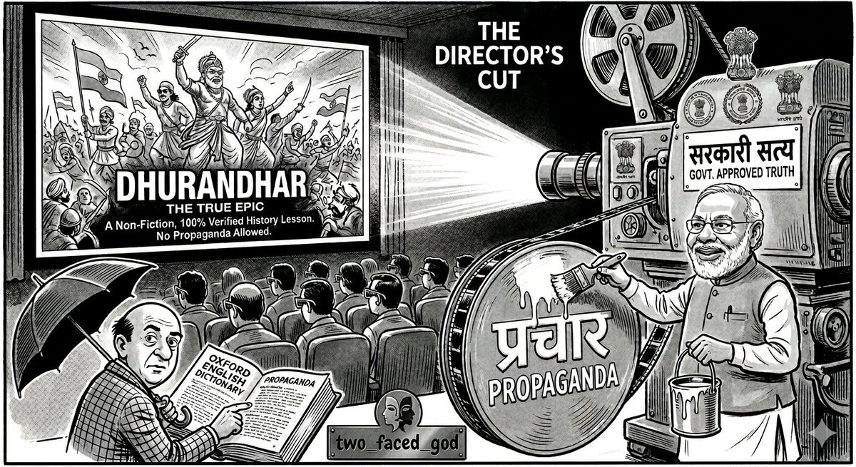 two_faced_God's tweet photo. @INCKerala @narendramodi "Day by day and almost minute by minute the past was brought up to date." https://t.co/I50HE9daGt