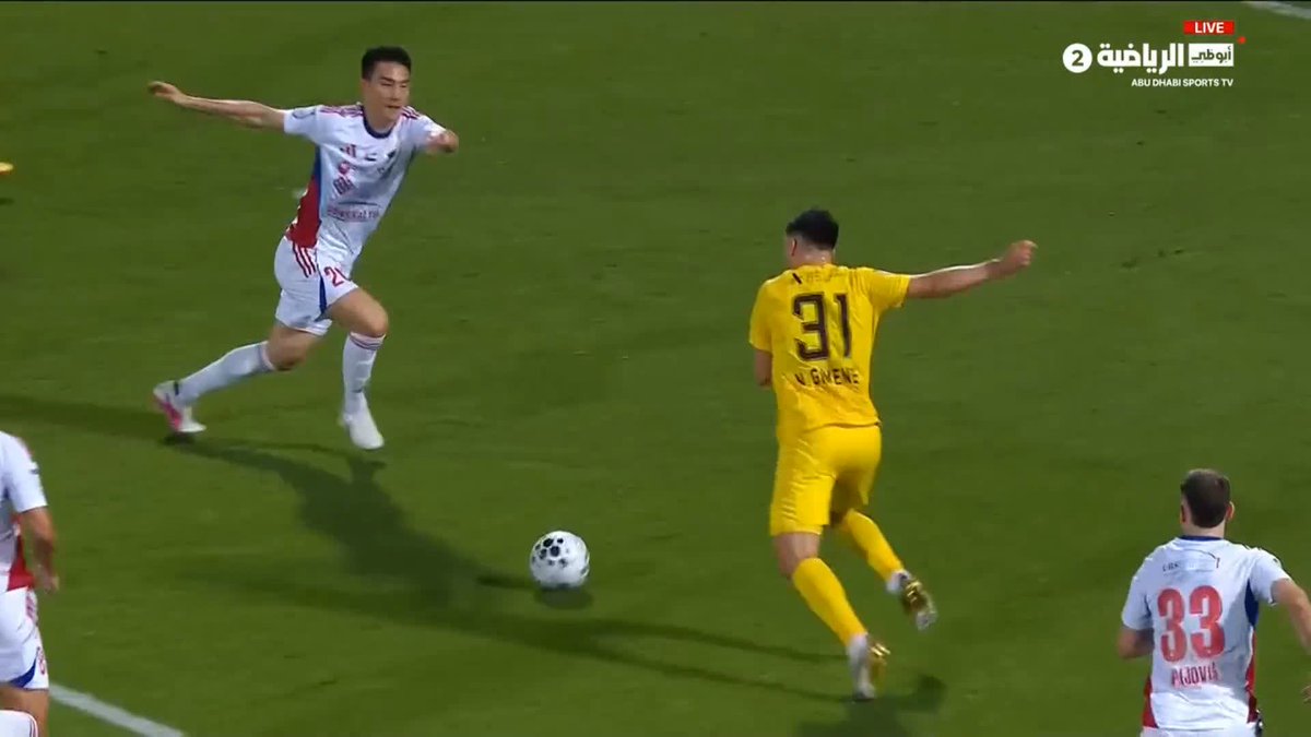 من جملة فنية جميلة. فريق الوصل يتقدم على الشارقة بالهدف الأول عن طريق نيكولاس خيمينيز #الشارقة_الوصل 