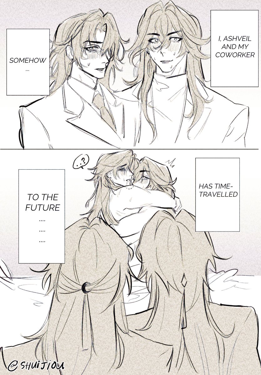 shuijiou's tweet photo. ashblade office au ... 😊 team bonding or whatever https://t.co/AzbyRENrTm