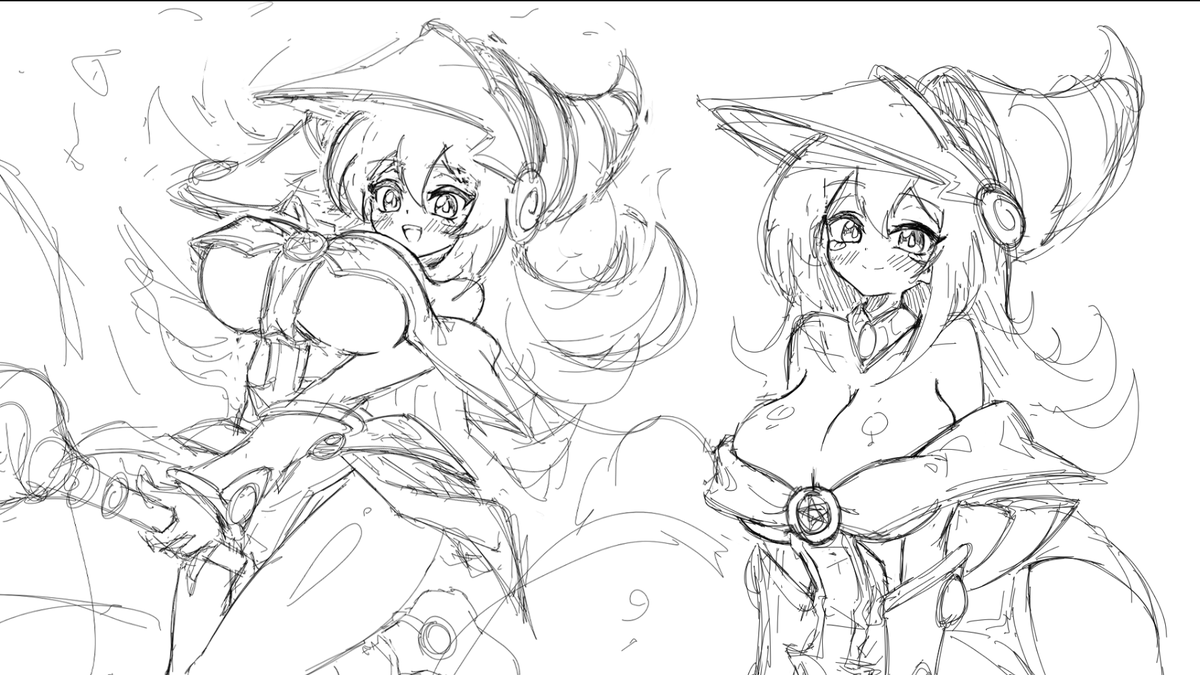 블매걸 낙서 2개